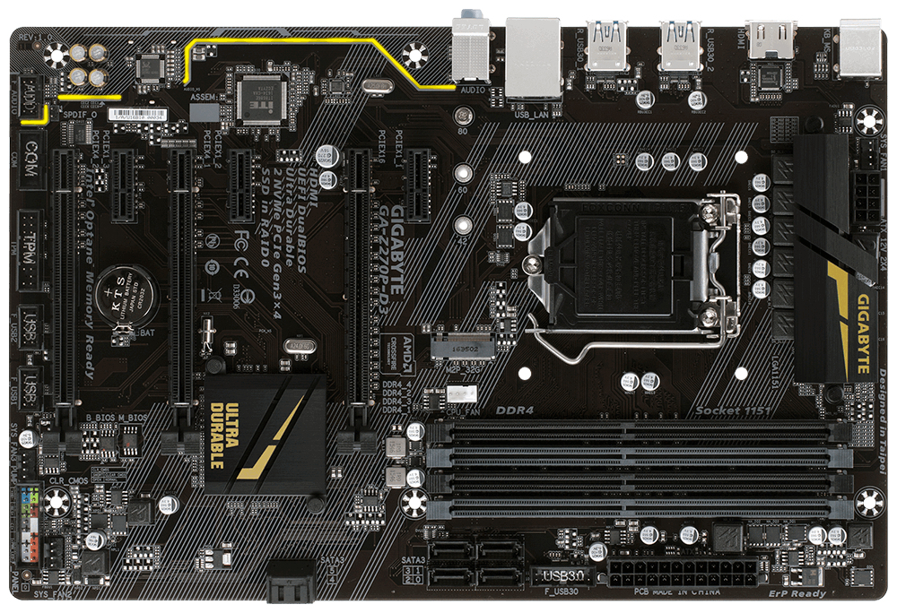 GIGABYTE GA-Z270P-D3 motherboard Intel® Z270 ATX – image 2