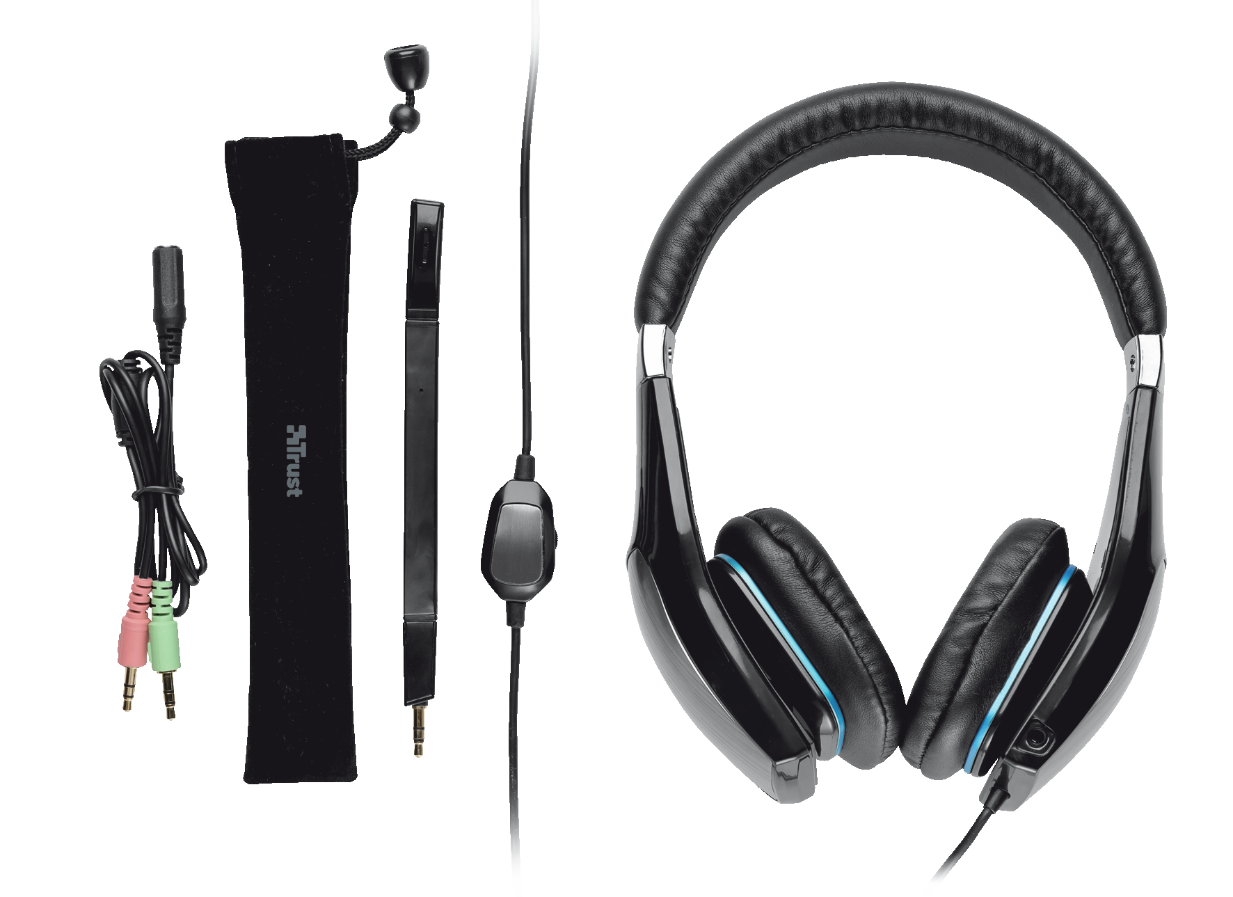 Trust Eleno Headset Wired Head-band Calls/Music Black – image 2