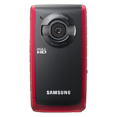 Samsung HMX-W200 5 MP CMOS Full HD Red