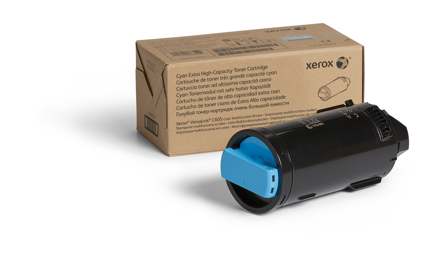 Xerox Genuine ® VersaLink® C605 Color Multifunction Printer Cyan Extra High capacity Toner Cartridge (16800 Pages) - 106R03932 – image 1