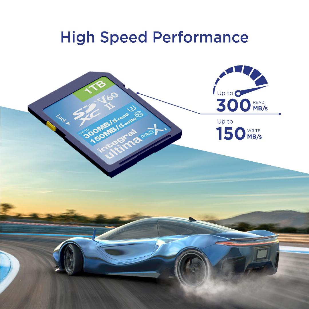 Integral 1TB SDXC UHS-II U3 CL10 V60 UP TO R-300 W-150 MBS – image 3
