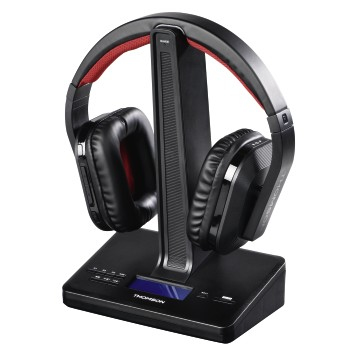Hama WHP5407 Headphones Wireless Head-band Music Black, Red