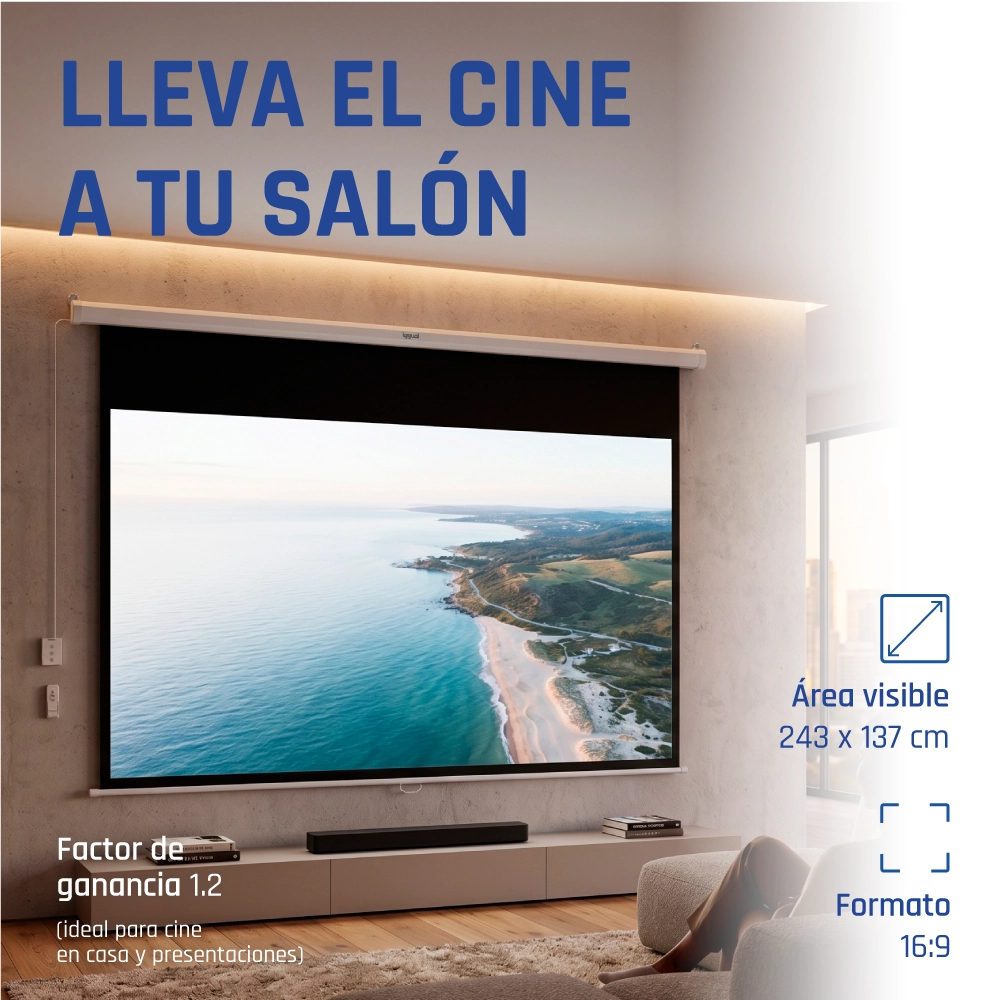 iggual PSIES243 projection screen 2.79 m (110") 16:9 – image 2