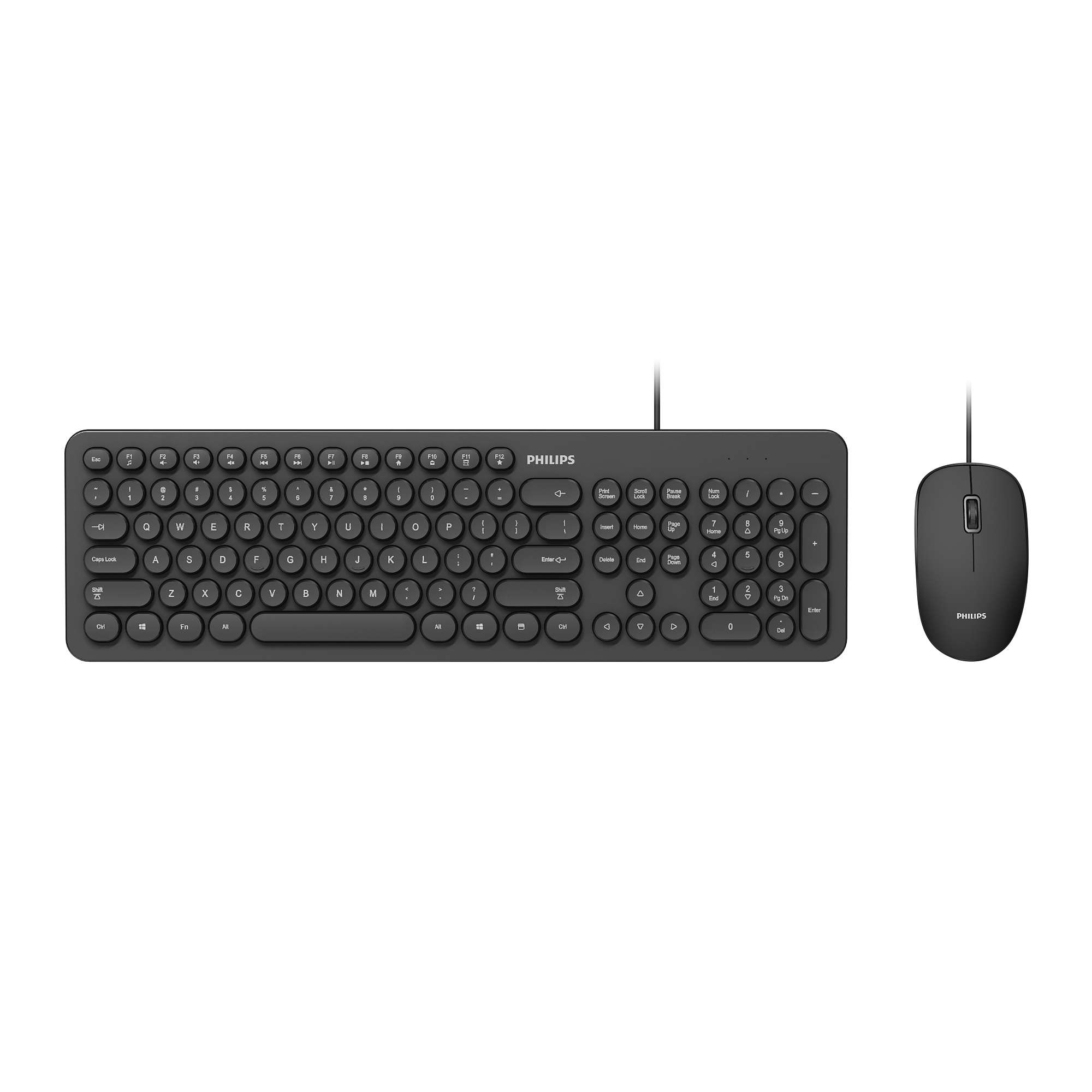 Philips SPT6334 keyboard Mouse included Office USB Black
