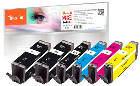 Peach 320675 ink cartridge 6 pc(s) Compatible High (XL) Yield Black