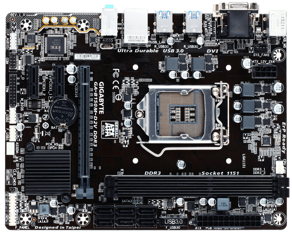 GIGABYTE GA-B150M-D2V DDR3 – image 2