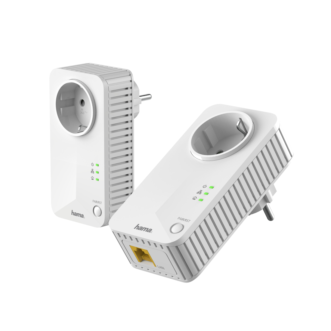 Hama Socket 600 Mbit/s Ethernet LAN White 2 pc(s)