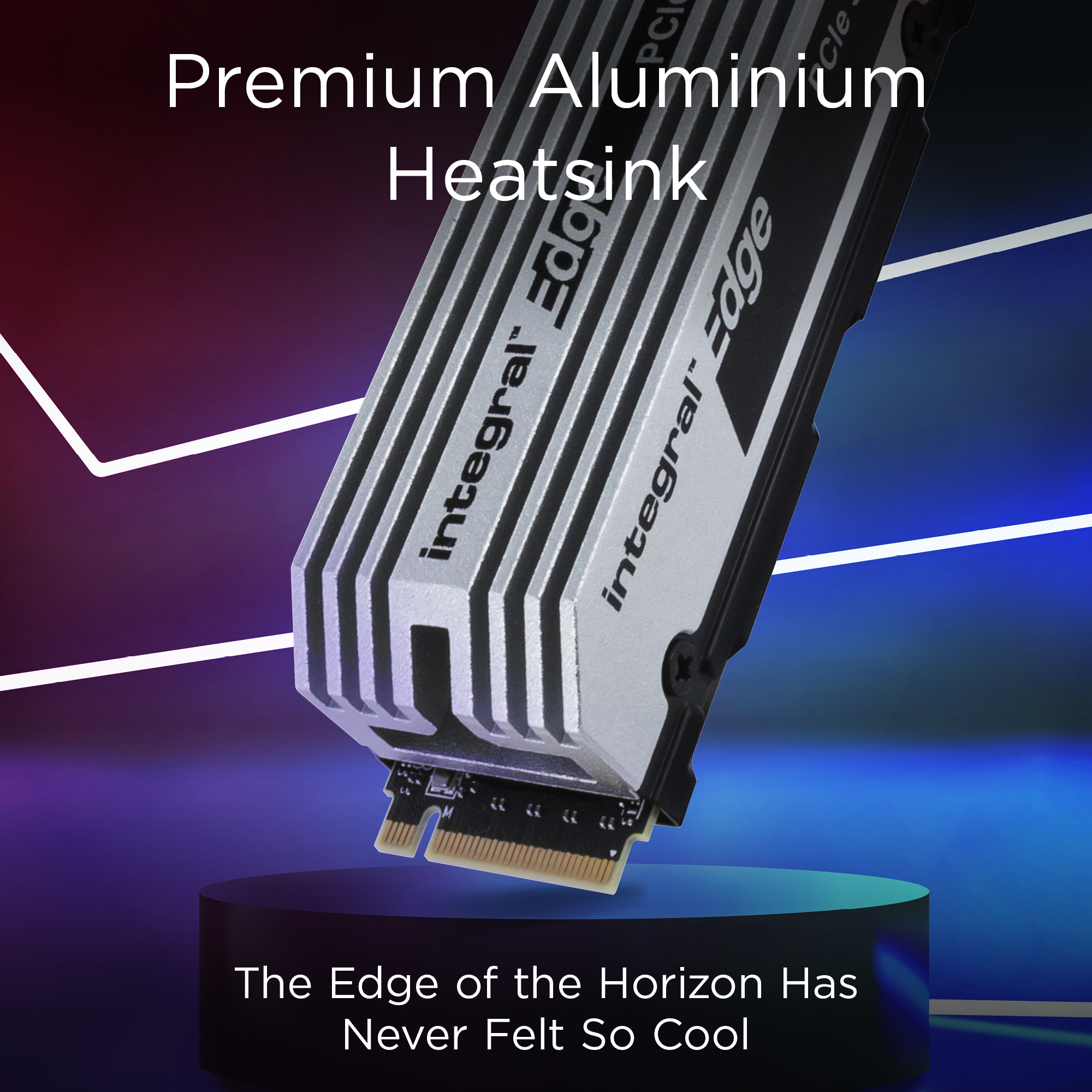 Integral 2TB - 2000GB SSD M.2 2280 NVME 2.0 PCIe Gen5 x4 R-12000MB/s W-10000MB/s IOPS R-1400K W-1400K TLC TBW 1400 WITH HEATSINK EDGE – image 8