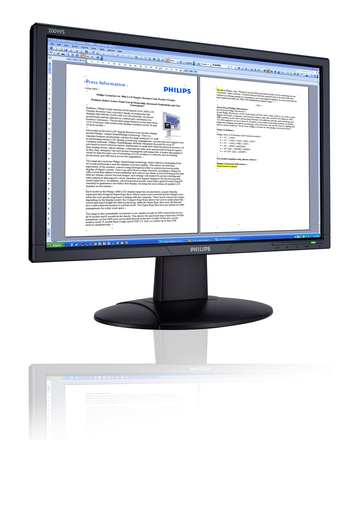 Philips 200WS8FB computer monitor – image 2