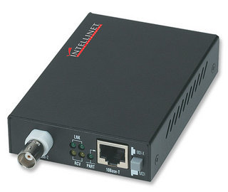 Intellinet 502443 network media converter 10 Mbit/s Black