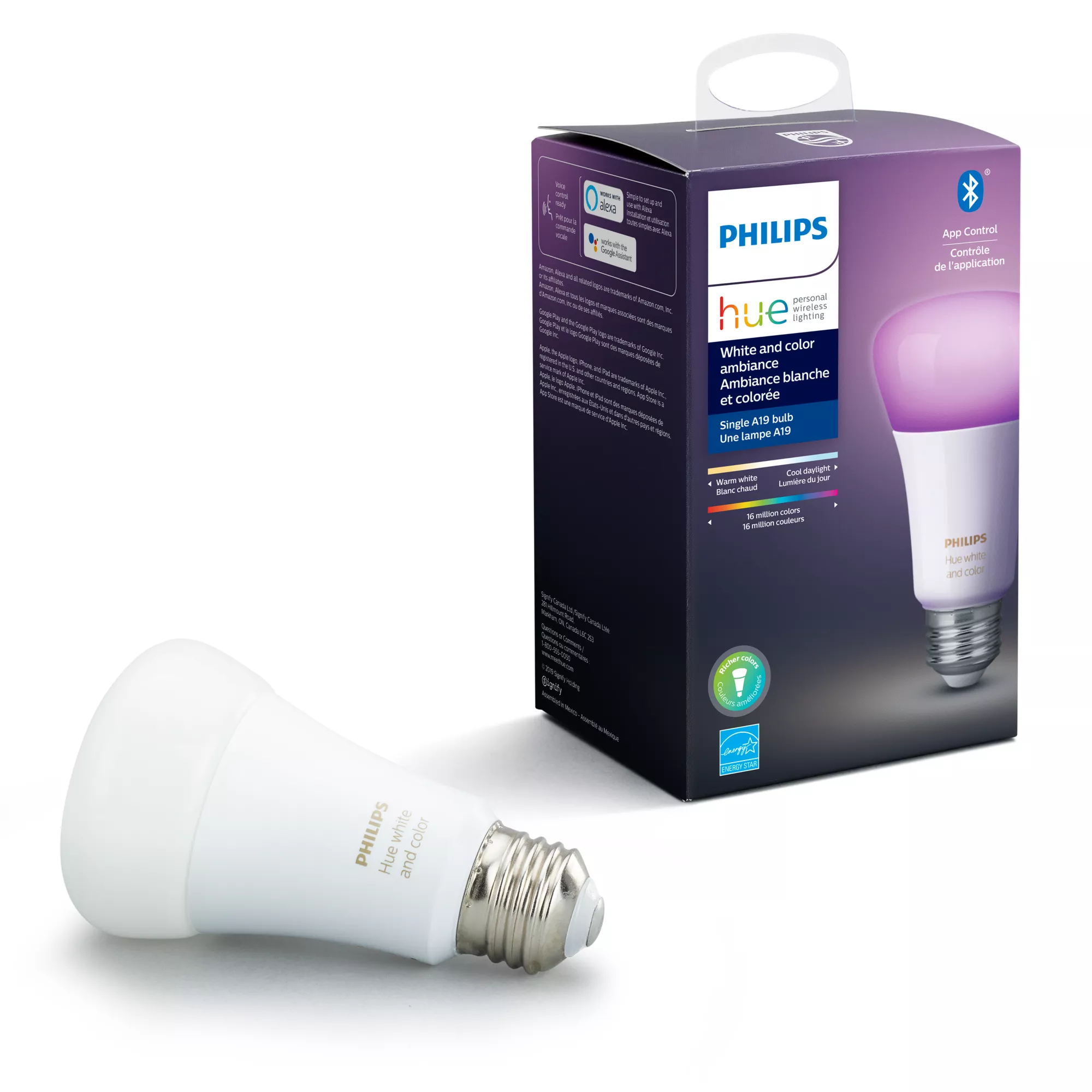Philips by Signify Philips Hue White and colour ambience 046677548735 smart lighting Smart bulb Bluetooth/Zigbee