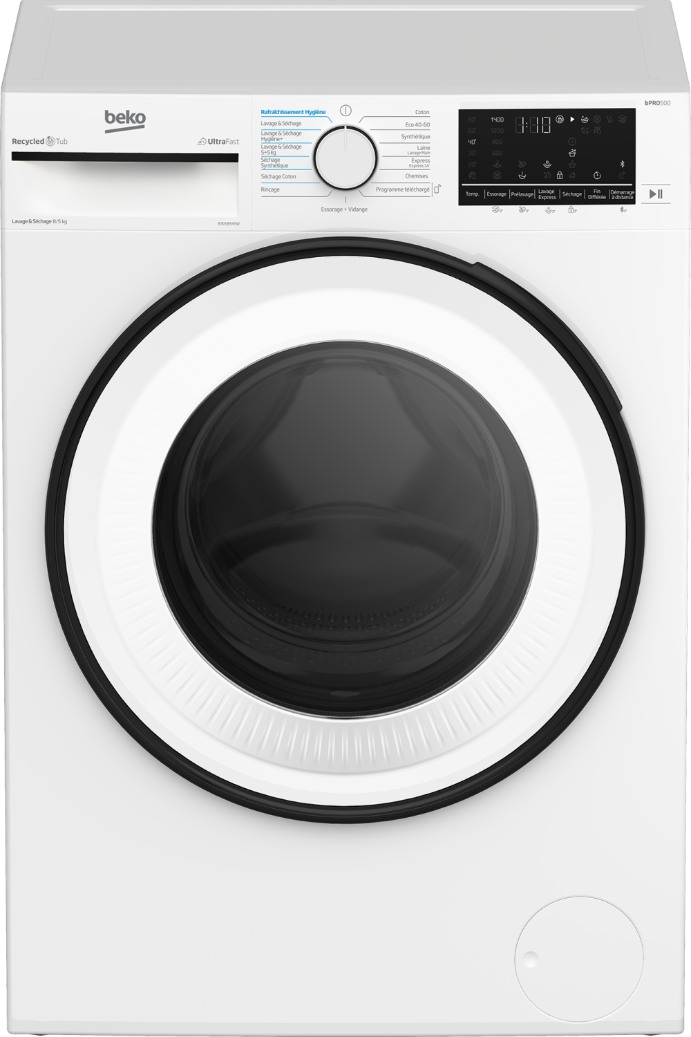 Beko B3D58545W washer dryer Freestanding Front-load White – image 1