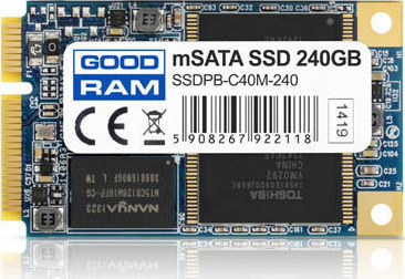 Goodram C40M 240 GB mSATA Serial ATA MLC