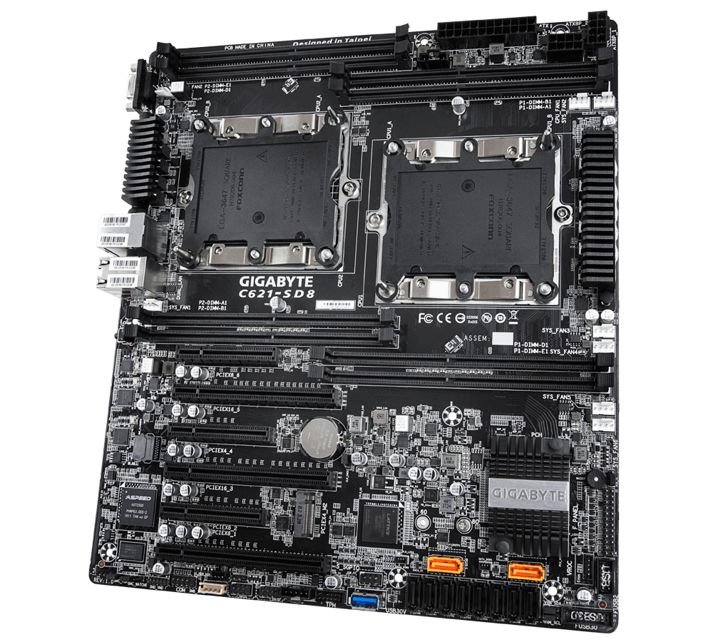 GIGABYTE C621-SD8 motherboard Intel® C621 LGA 3647 (Socket P) – image 3