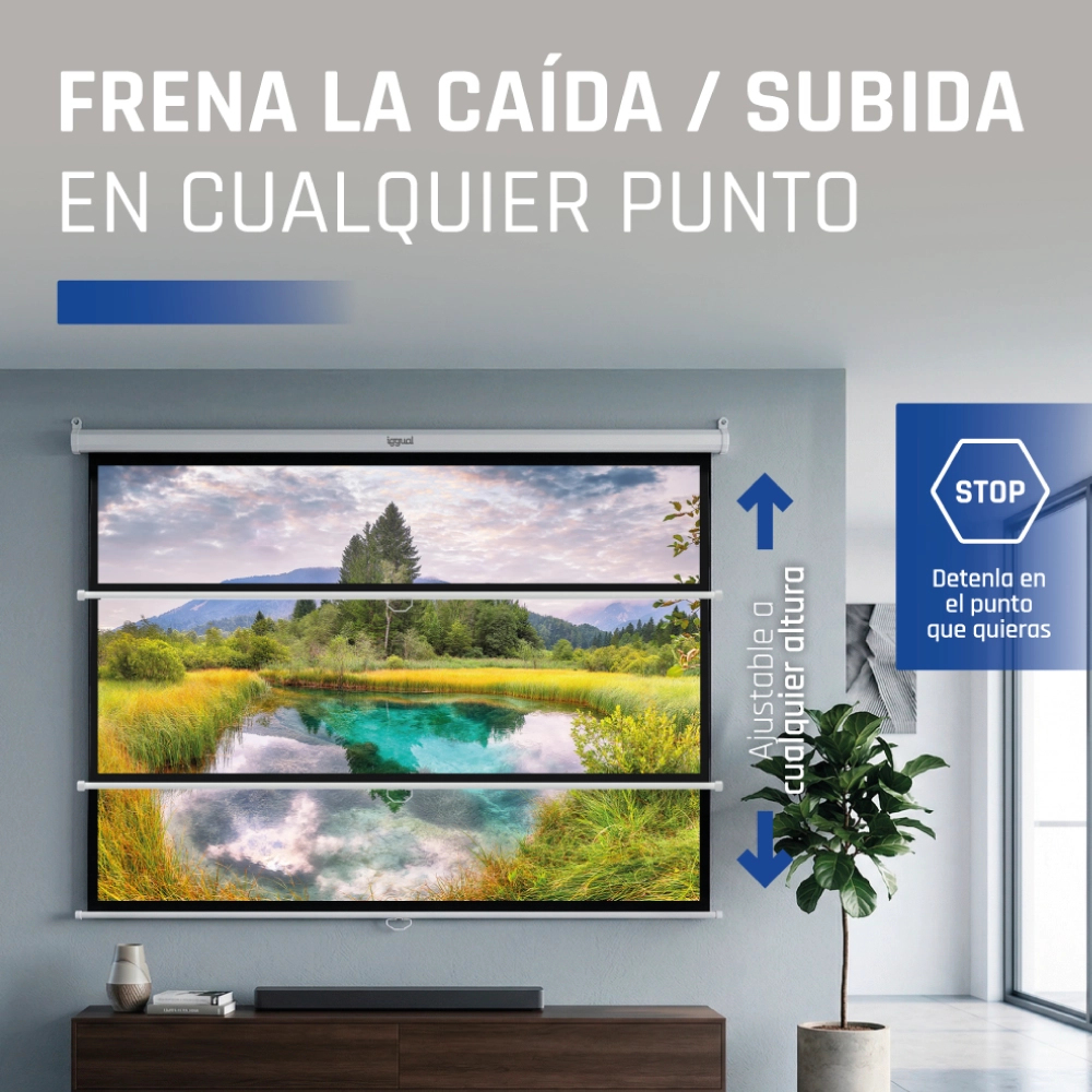 iggual PSIMS180 projection screen 2.54 m (100") 1:1 – image 4