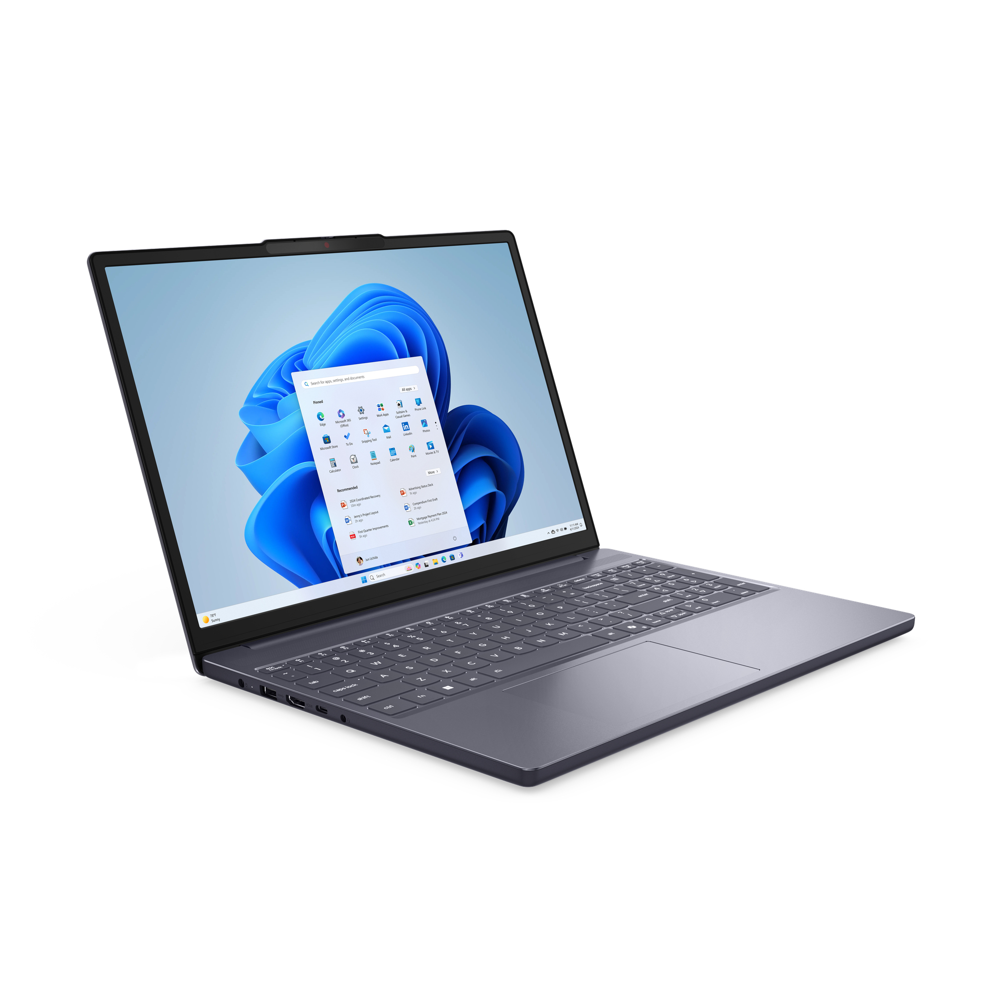 Portátil - Lenovo IdeaPad Slim 3 15IRH10, 15.3" WUXGA, Intel® Core™ i7-13620H, 16GB RAM, 512GB SSD, UHD Graphics, Sin sistema operativo, Gris - imagen 5