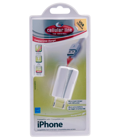 Cellularline USB COMPACT CHARGER for iPhone – image 1