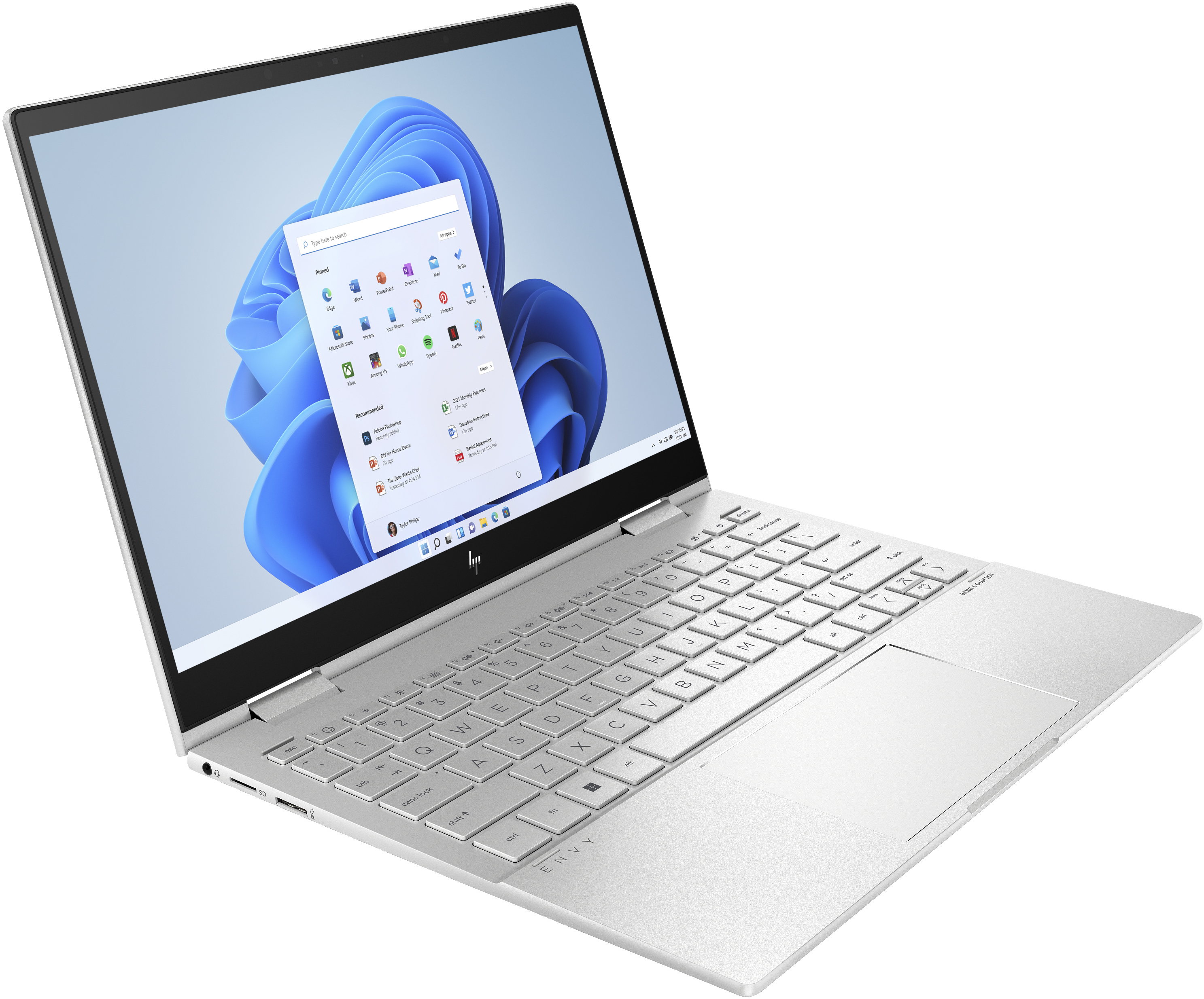 HP ENVY x360 13-bf0002na Intel® Core™ i7 i7-1250U Hybrid (2-in-1) 33.8 cm (13.3″) Touchscreen WUXGA 16 GB LPDDR4x-SDRAM 512 GB SSD Wi-Fi 6E (802.11ax) Windows 11 Home Silver image 2