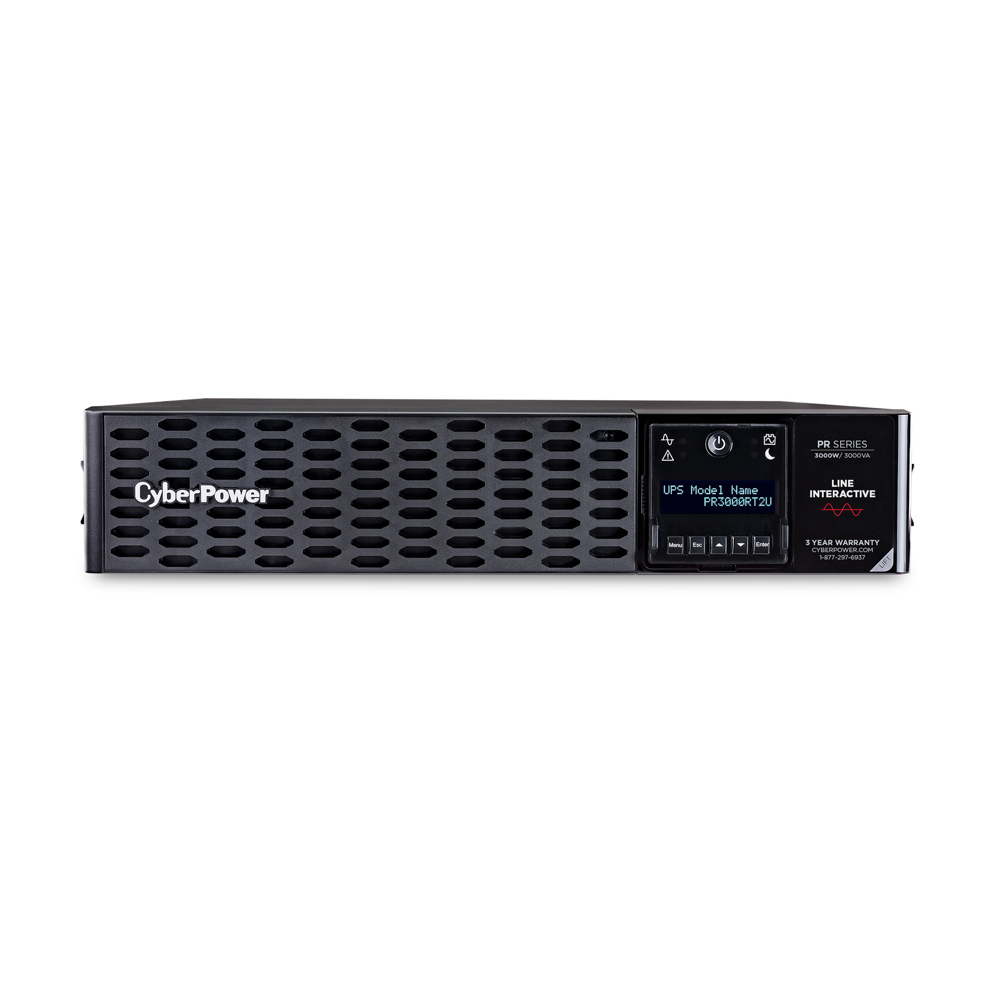 CyberPower PR3000RT2U uninterruptible power supply (UPS) Line-Interactive 3 kVA