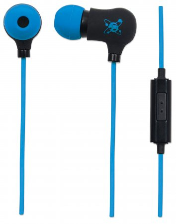 Manhattan Nova Headset Wired In-ear Calls/Music Black, Blue