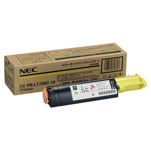NEC PR-L1700C-16 toner cartridge 1 pc(s) Original Yellow