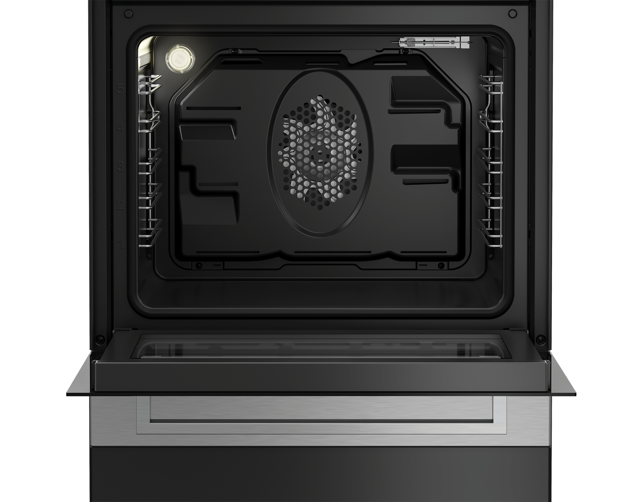 Beko FSM67320GSS cooker Freestanding cooker Electric Ceramic hob Silver – image 2
