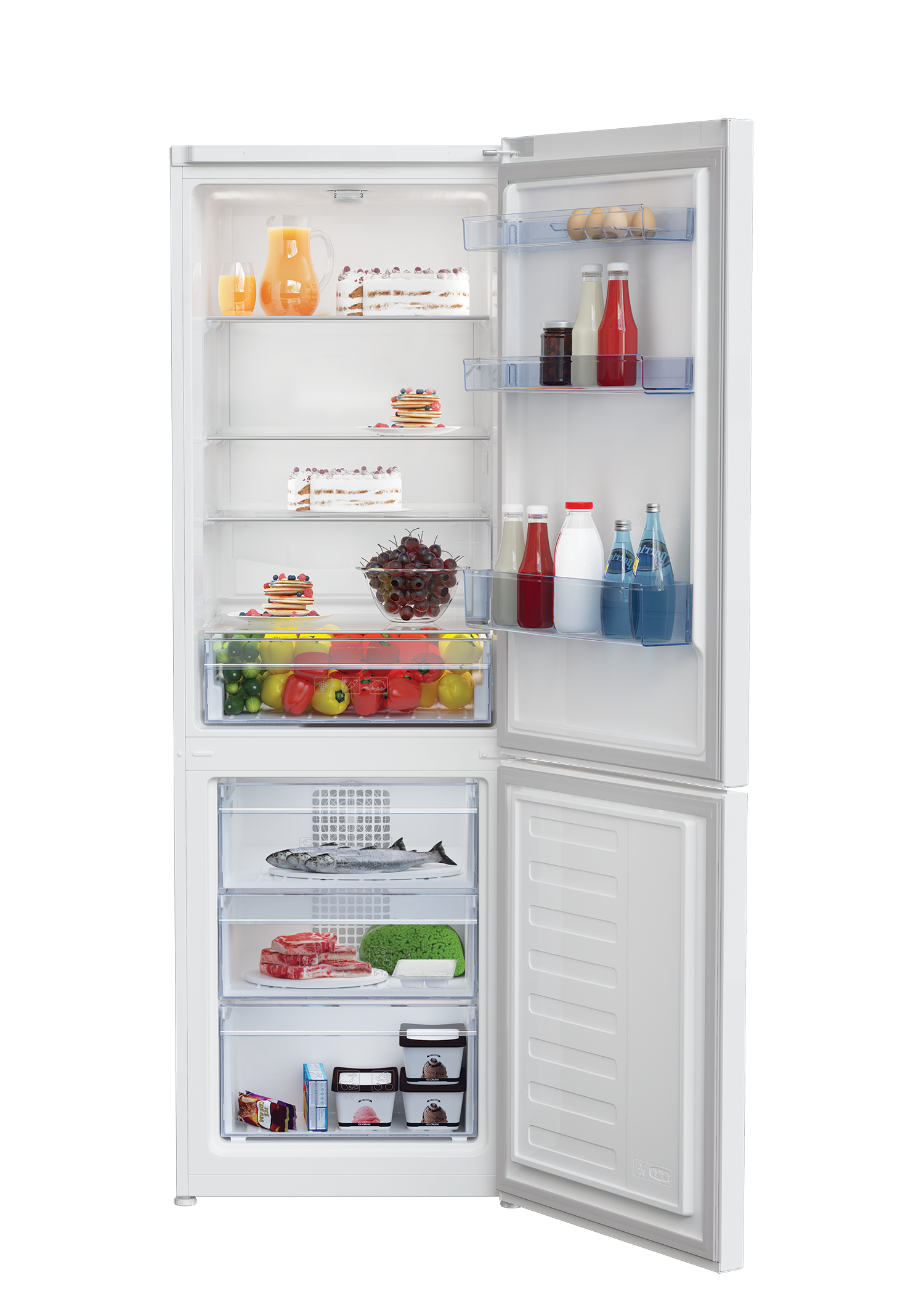 Beko RCHE365K30WN fridge-freezer Freestanding – image 3