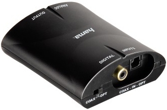 Hama 00083181 audio converter Black