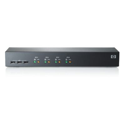 HP 1x4 USB/PS2 KVM TableTop Switch