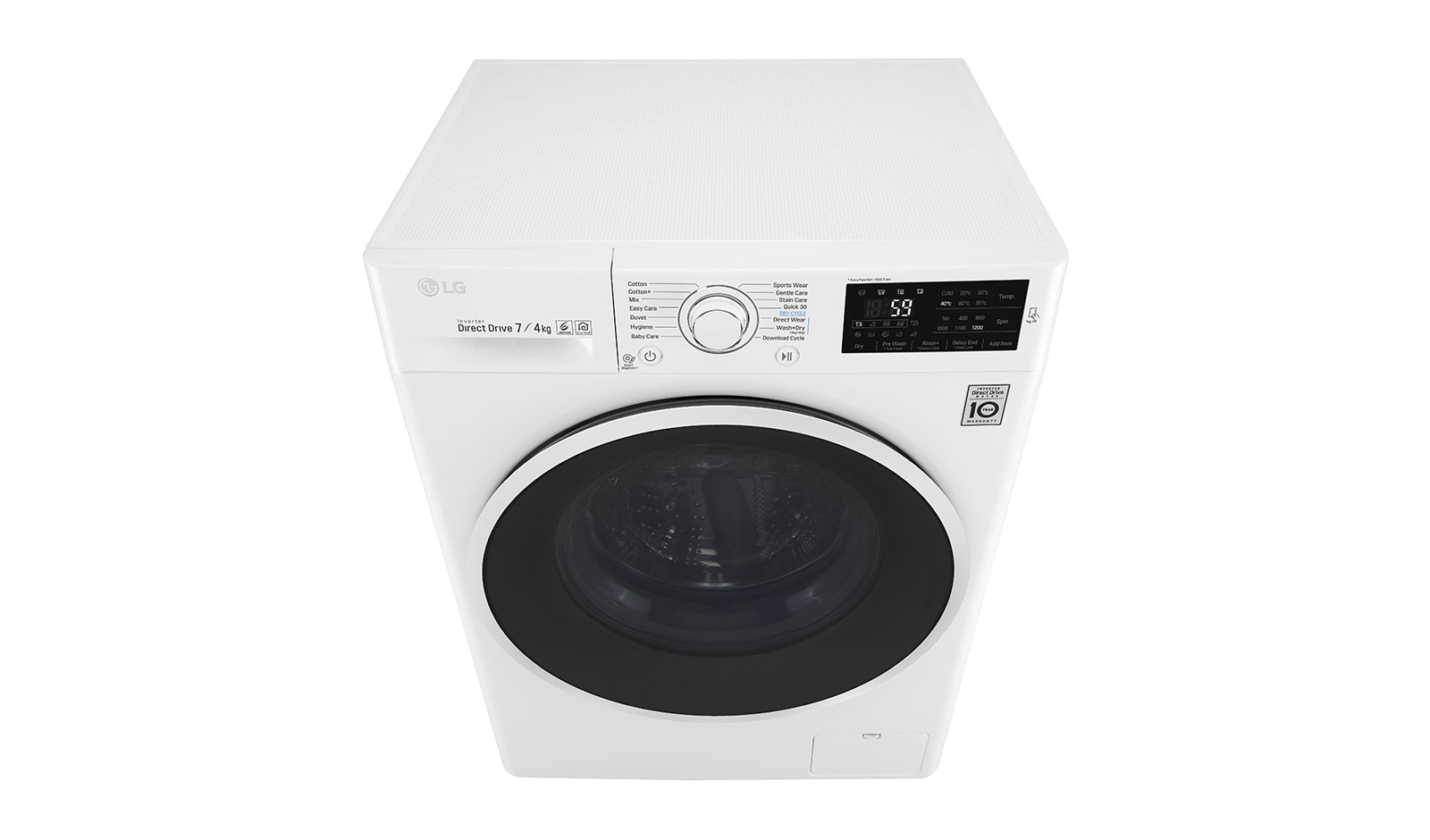 LG F2J6HM0W washer dryer Freestanding Front-load White – image 8