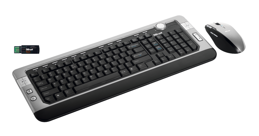 Trust DS-3700R keyboard Mouse included RF Wireless Turkish Black, Grey – image 1
