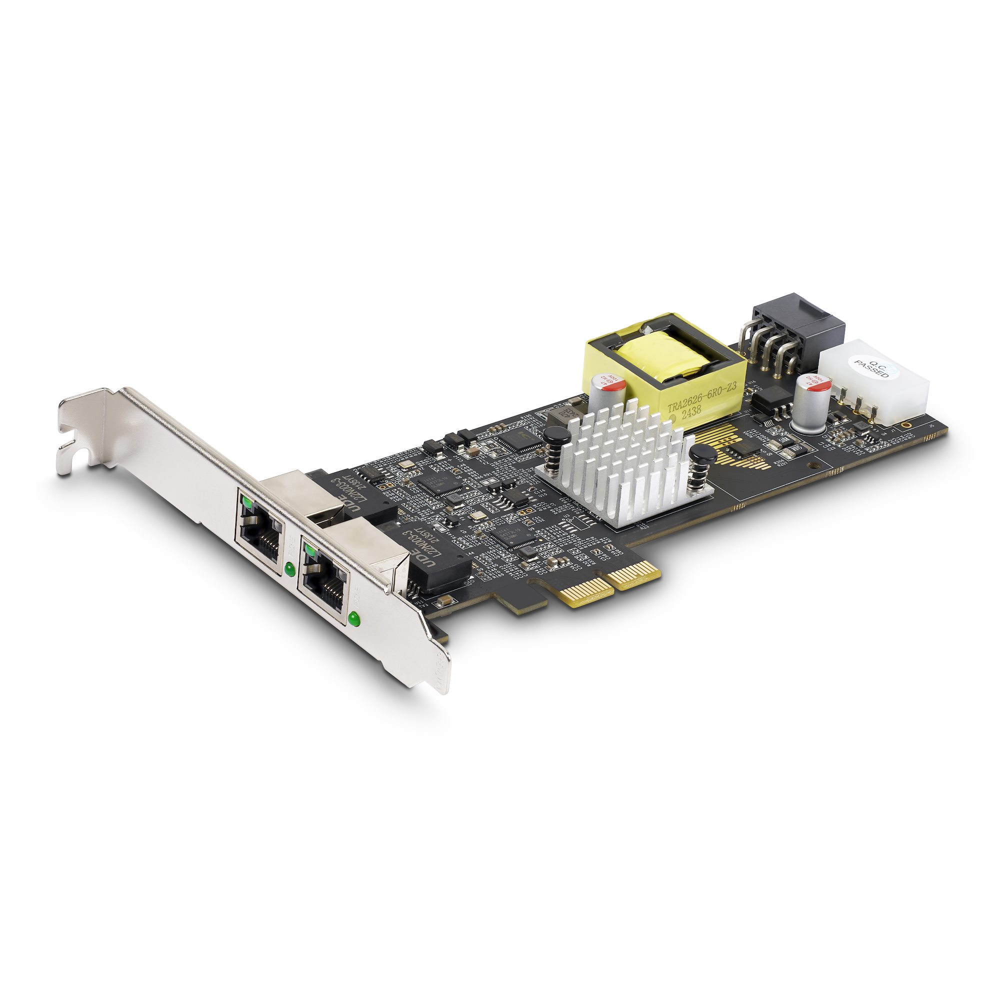 StarTech.com Scheda di Rete PoE NBASE-T a 2 Porte da 2,5 Gb, NIC Multi-Gigabit 802.3af/at PoE+, 2x Intel I225-V. Interfaccia LA