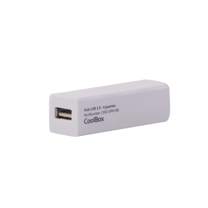 CoolBox HUBCOO190 interface hub USB 2.0 480 Mbit/s White – image 2