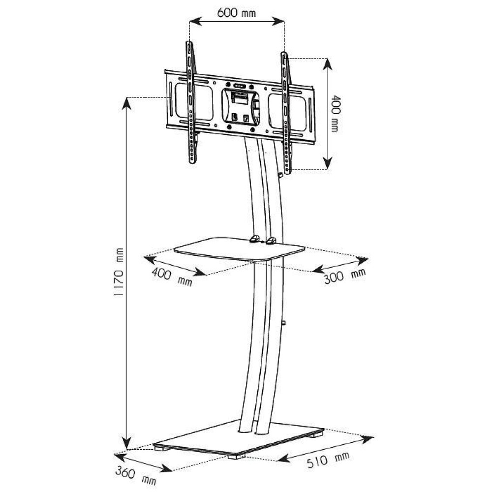 Techly ICA-TR14 TV mount/stand – image 3