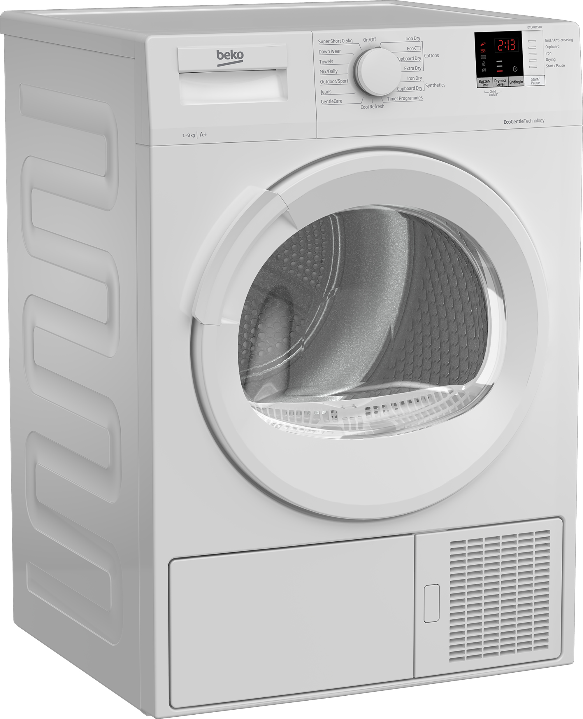 Beko DTLP81151W 8kg Heat Pump Tumble Dryer with Sensor Programmes – image 2
