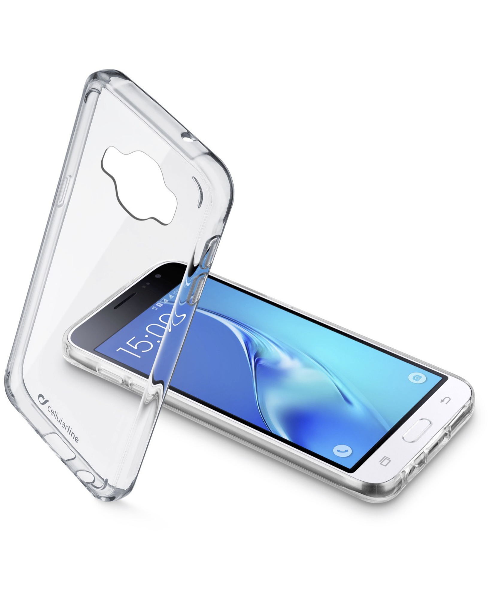 Cellularline Clear Duo - Galaxy J1 (2016)