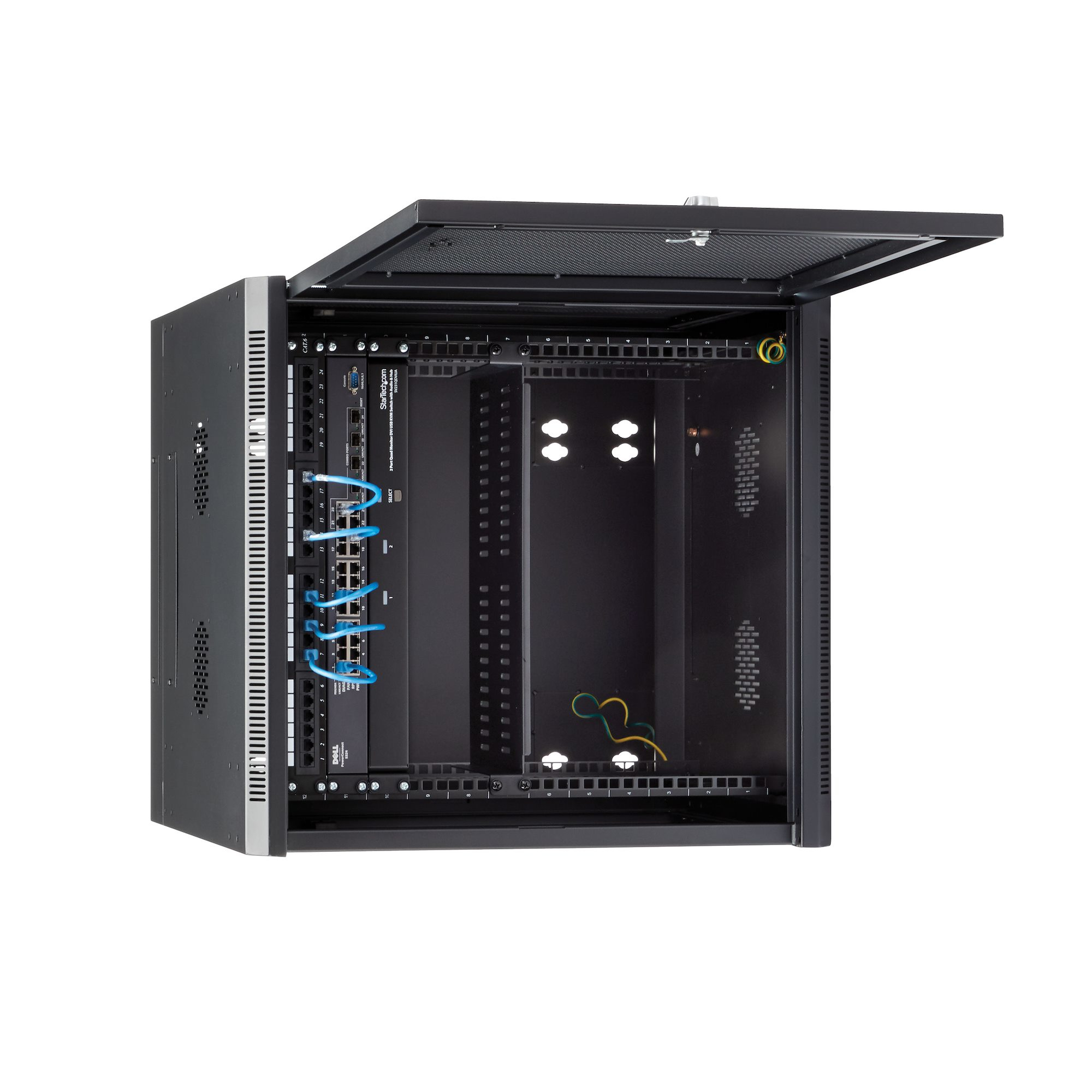 StarTech.com 4-Post 12U Wall Mount Network Cabinet with 1U Shelf – image 6