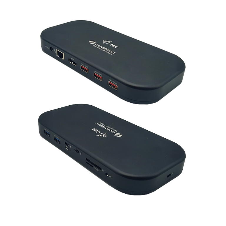 i-tec Thunderbolt 3/USB-C Dual 4K Docking Station + USB-C to DisplayPort Cable (1,5 m) + Power Delivery – image 1