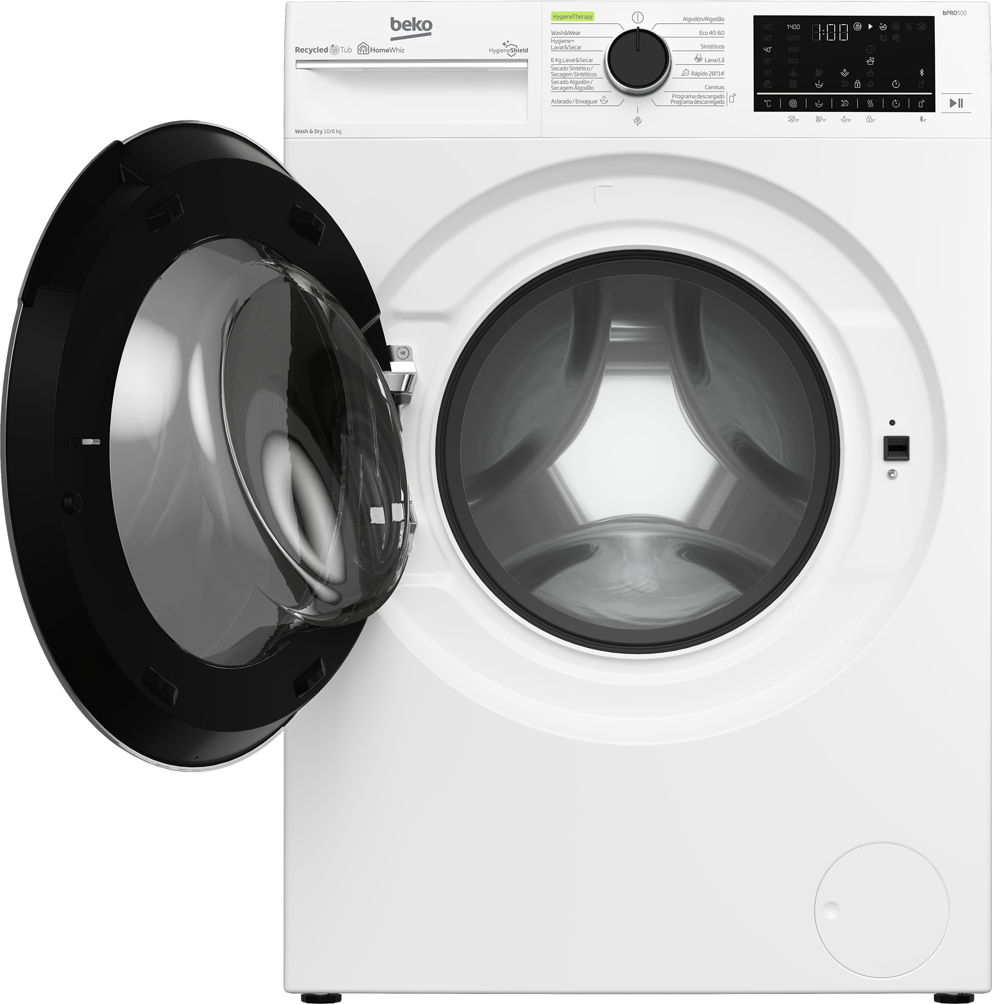 Beko B5DFT510447W washer dryer Freestanding Front-load White – image 3