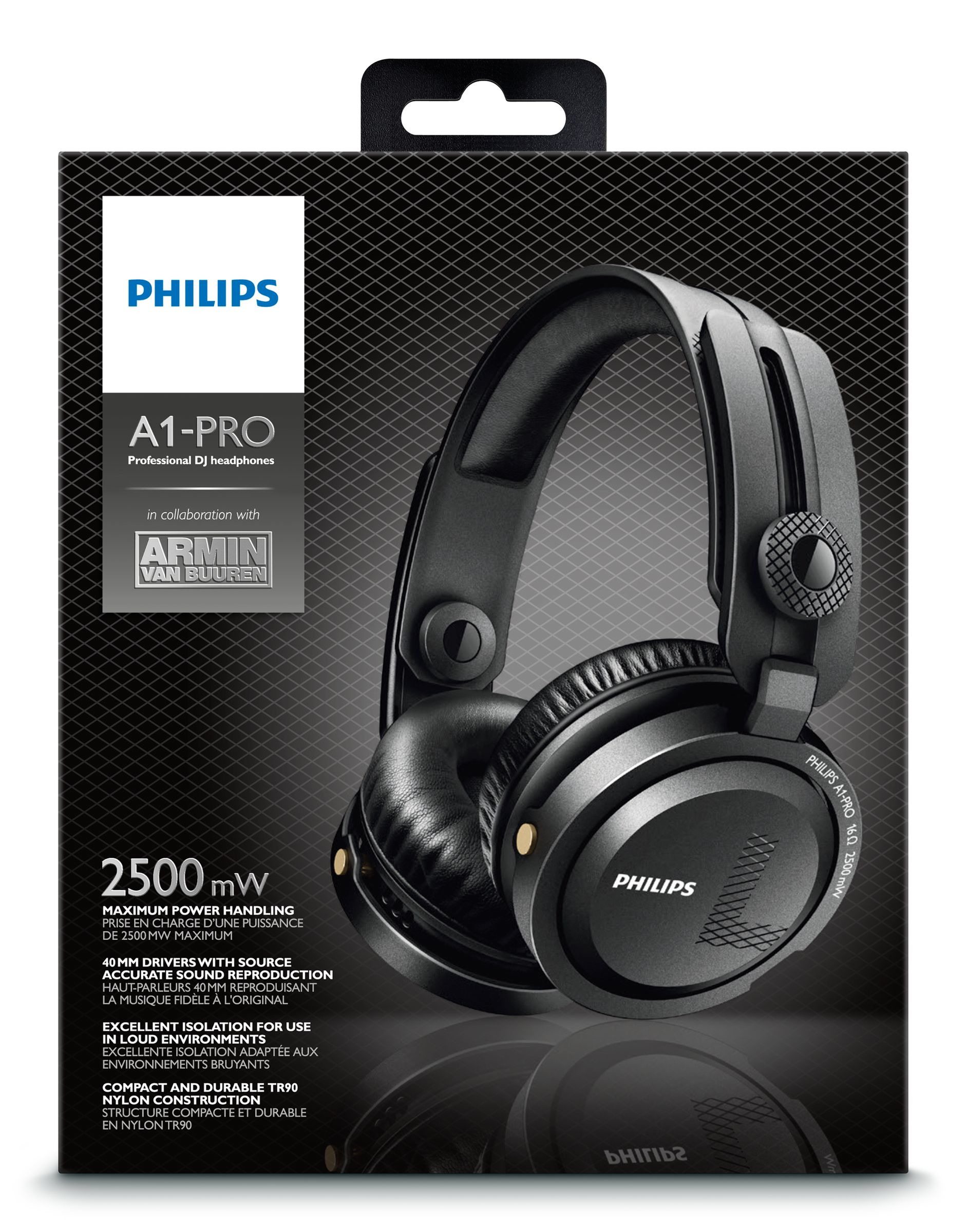 Philips A1PRO/27 headphones/headset Wired Head-band Black – image 2