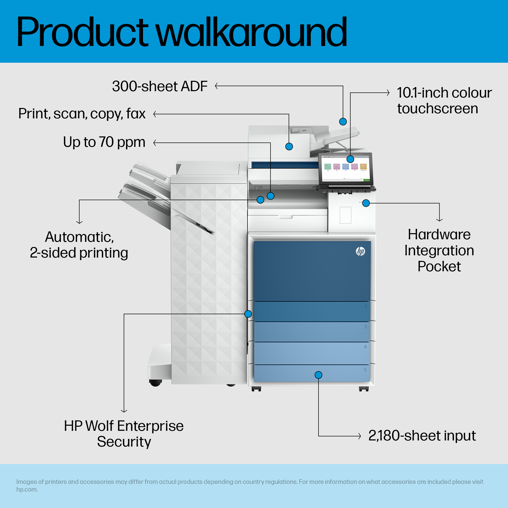HP LaserJet Ent Flw MFP 8601z+ – image 2