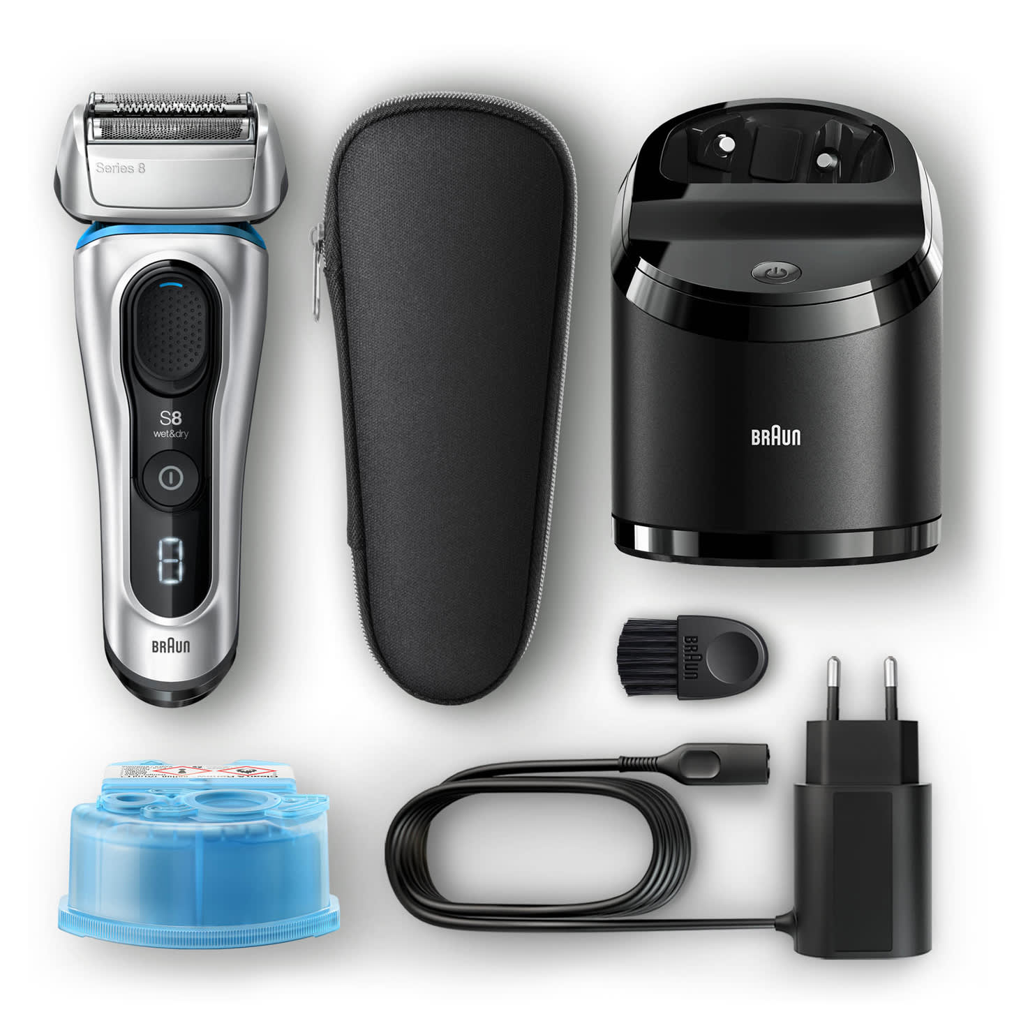 Braun Series 8 8390cc Rotation shaver Trimmer Silver – image 5