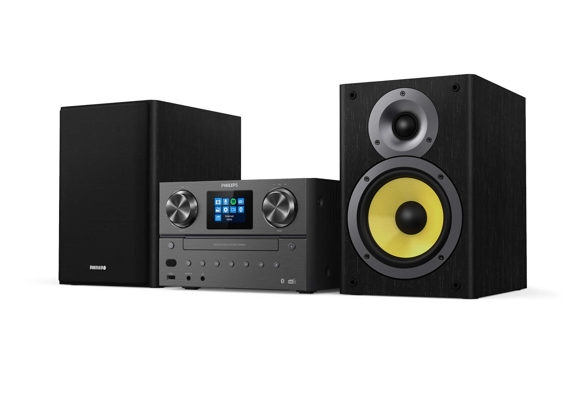 Philips TAM8905 Music System with Internet Radio, DAB+, Bluetooth, CD, USB, and Spotify Connect – image 2