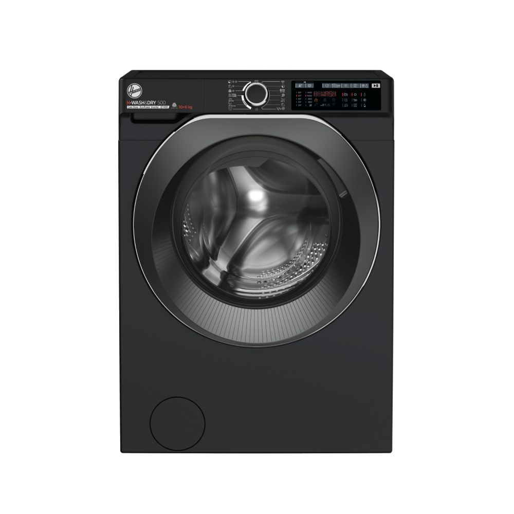 Hoover H-WASH&DRY 500 HDD4106AMBCB-80 washer dryer Freestanding Front-load Black