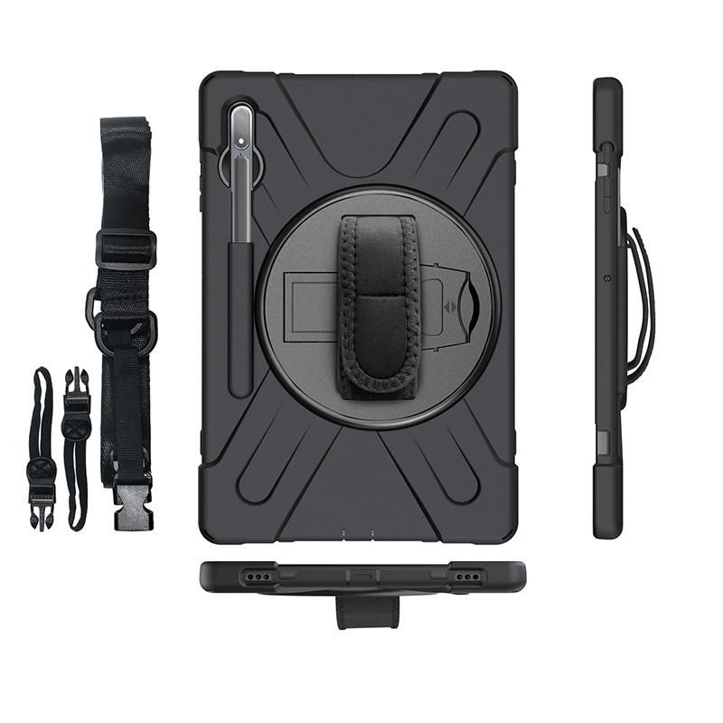 eSTUFF CHICAGO Full Body Defender Case for Samsung Galaxy Tab S8+/S7+ - Black