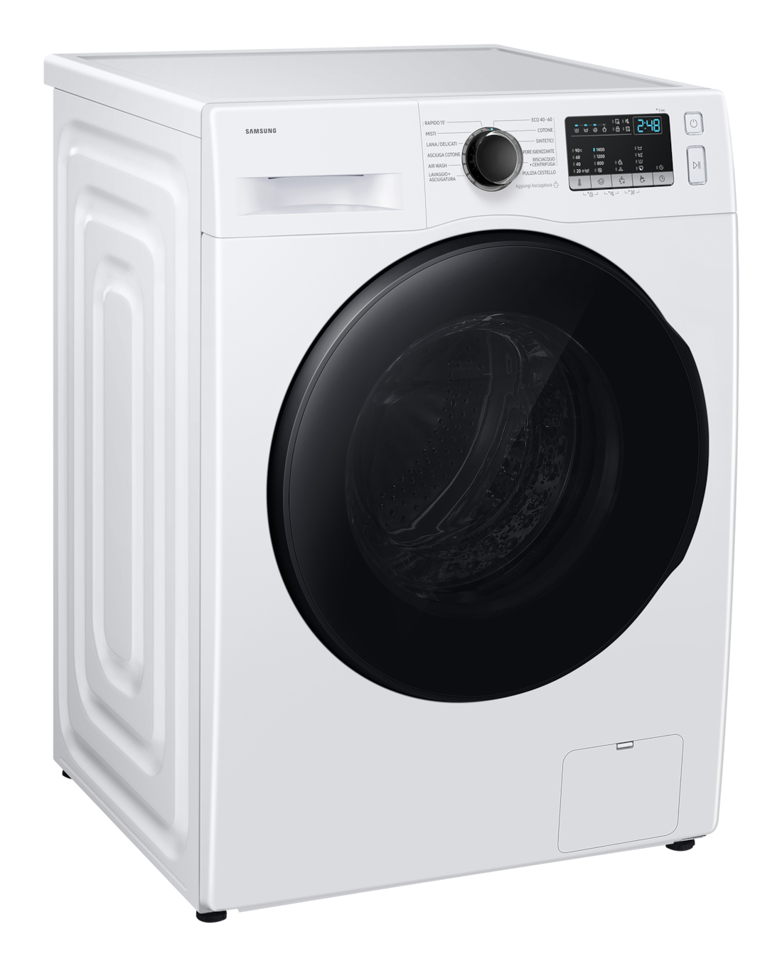 Samsung WD80HG4U04BEET washer dryer Freestanding Front-load White – image 2