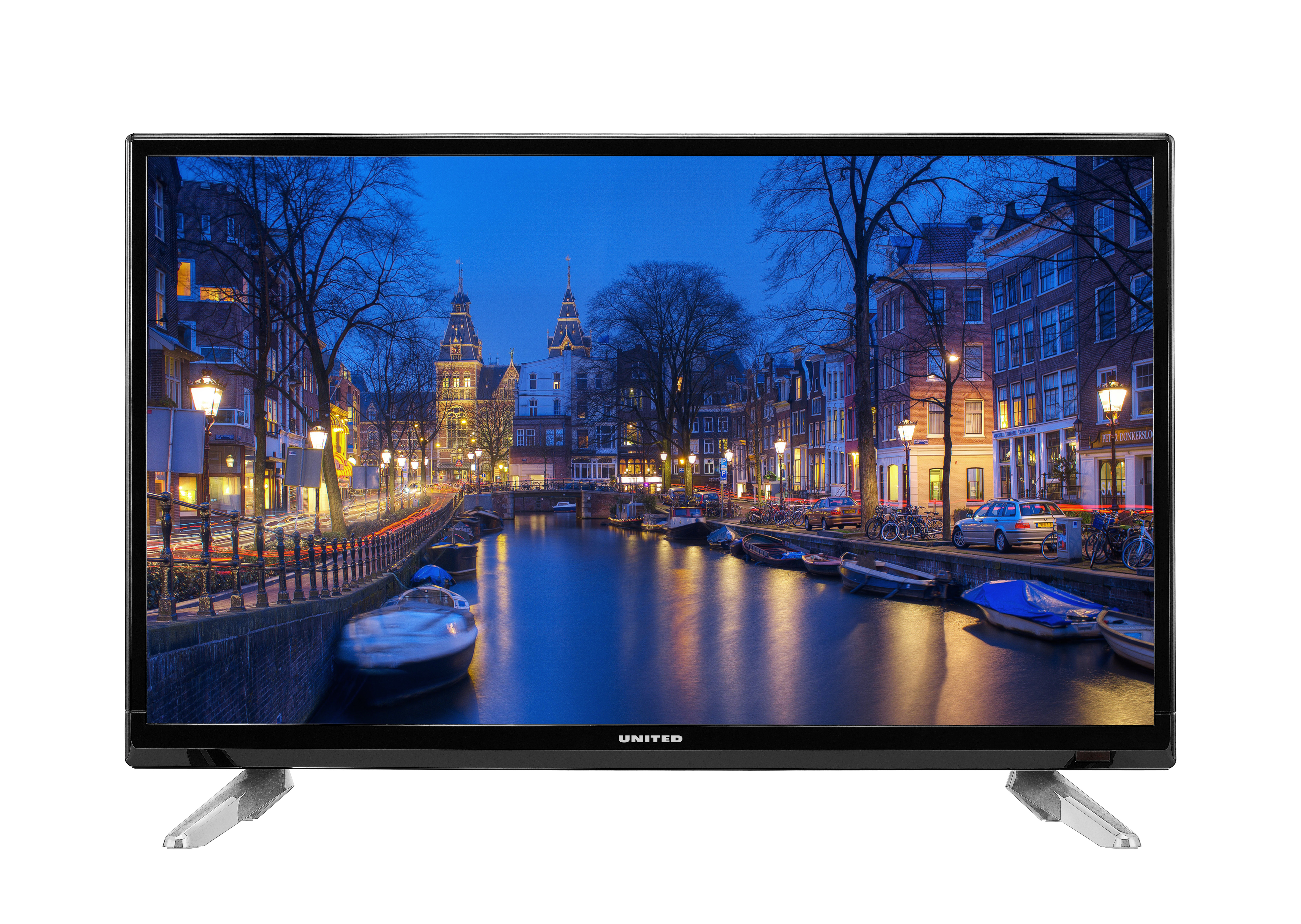 United LED24H40 TV 61 cm (24") HD Black, Silver 200 cd/m²
