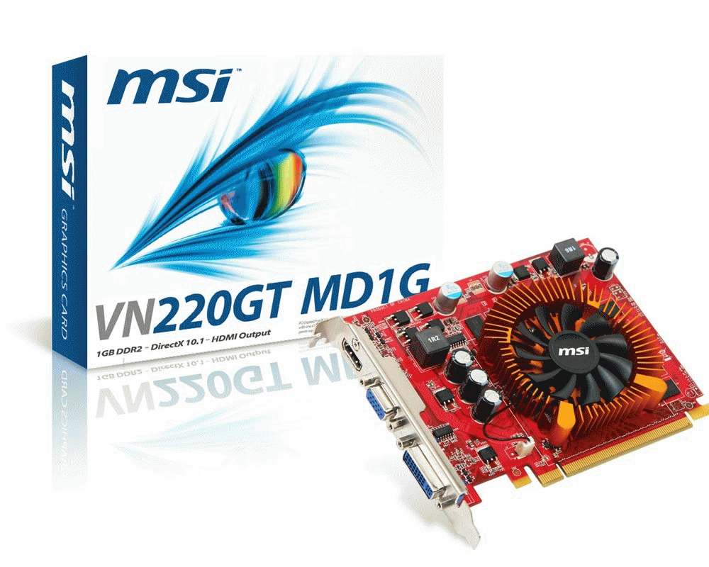 MSI V805-014R graphics card GeForce GT 220 – image 2