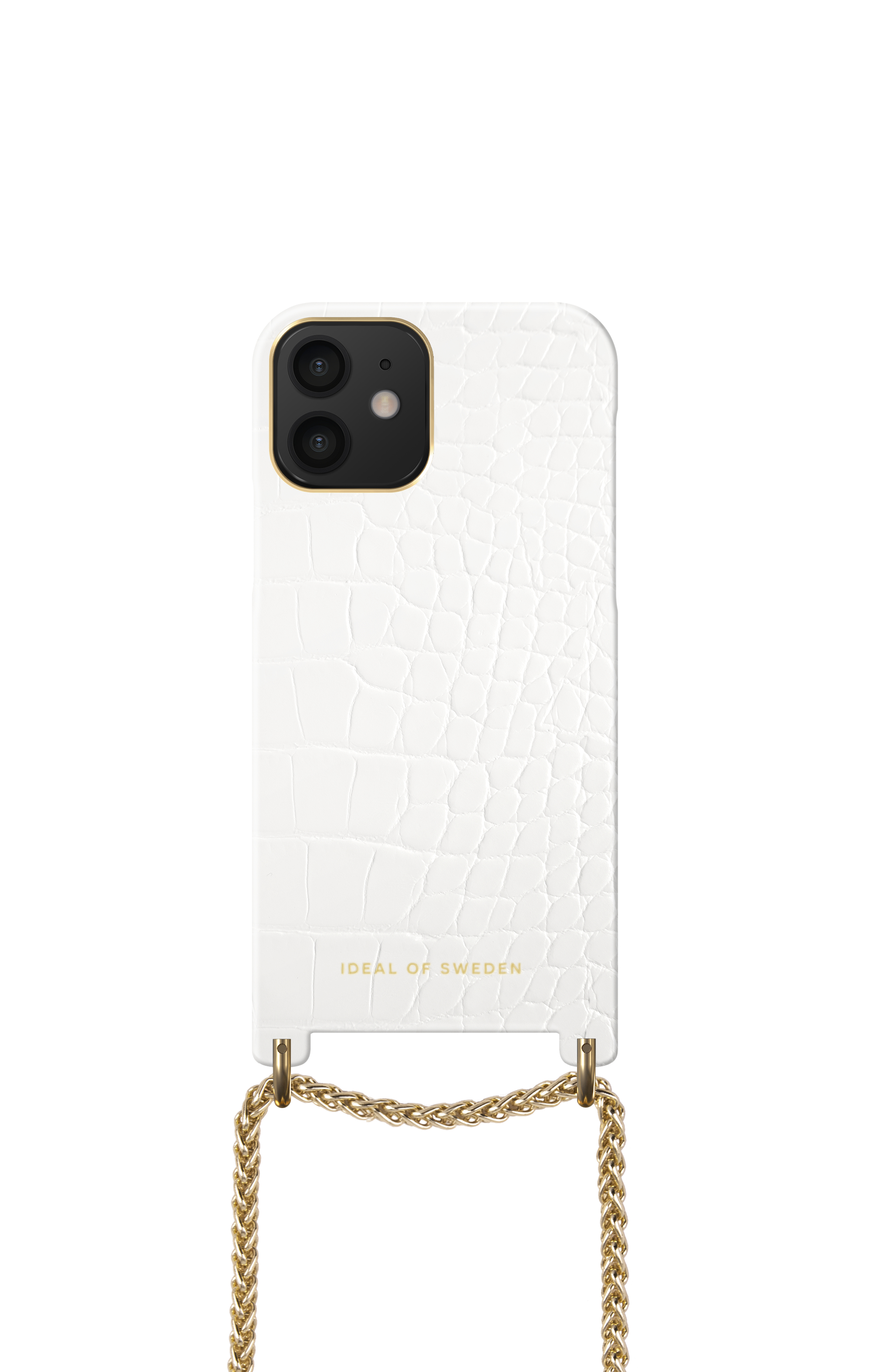 iDeal of Sweden Lilou Necklace Case White Croco iPhone 12 /12P – image 4