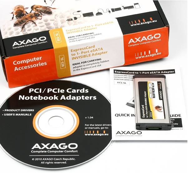Axagon ECS-SL interface cards/adapter eSATA – image 3